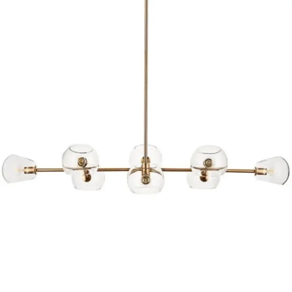 Lampa wisząca Cosmic ST-8954-P8 Step molekuły szklane przezroczyste złote