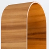 Kulista lampa ścienna Sfera QN-SFERA-WB-L-TEAK do salonu brązowy biały