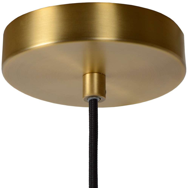LAMPA wisząca MALOTO  45386/20/33 Lucide loftowa OPRAWA szklany zwis zielony mosiądz