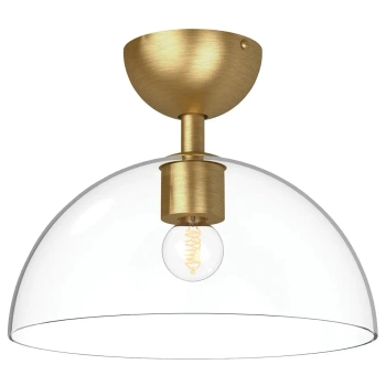 Minimalistyczna sufitowa lampa Jude ALM-JUDE-SF-GD-CL szklana złota