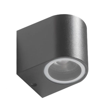 Metalowy kinkiet ogrodowy Rimini AZ2176 IP54 metalowa tuba szara