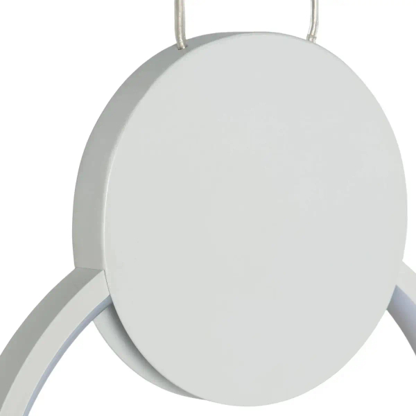 Pierścieniowa lampa wisząca Totti ABR-LWTIT-B LED 10W 3000K metalowa biała