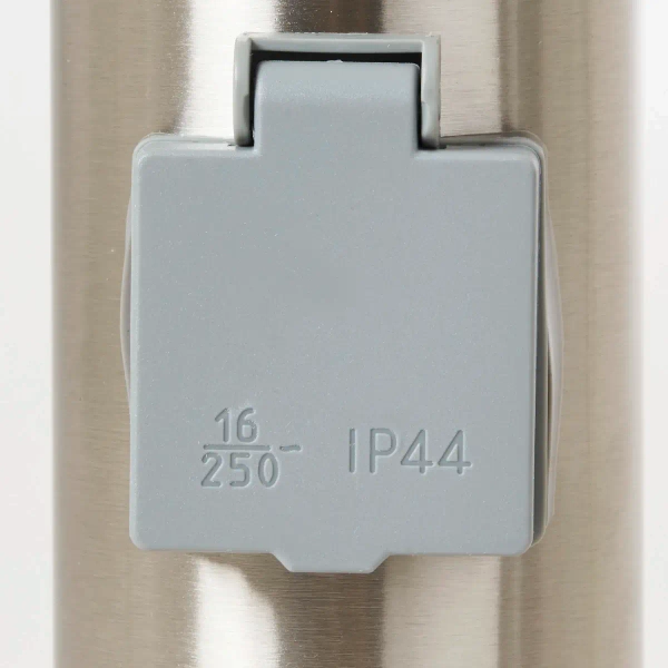 Słupek ogrodowy z gniazdem Chorus 43693/82 IP44 srebrny