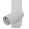 Nasufitowa lampa do jadalni Easy 11580 tubka metalowa biała