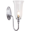 Kinkiet LAMPA ścienna Blake BATH-BLAKE2-PC Elstead szklana OPRAWA klasyczna do łazienki IP44 polerowany chrom przezroczysty