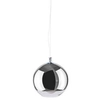 Nowoczesna lampa wisząca Silver Ball do salonu chrom