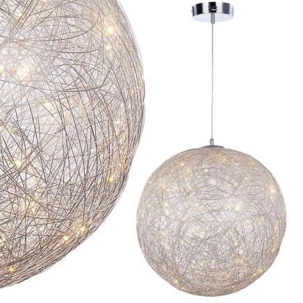 LAMPA wisząca STELLO MD16003050-1C Italux metalowa OPRAWA kulista ZWIS kula LED 15W 3000K ball chrom