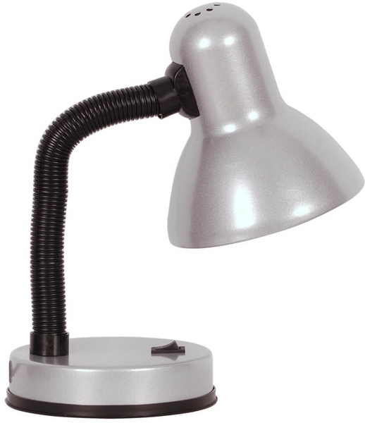 Metalowa lampka biurkowa Cariba K-MT-203 SREBRNY srebrna