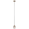 Szklana lampa wisząca Torno PND-40813-1-HBR tuba złoty przezroczysty