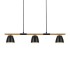 Lampa wisząca do kuchni Theo 2112603003 nad stół drewniana czarna