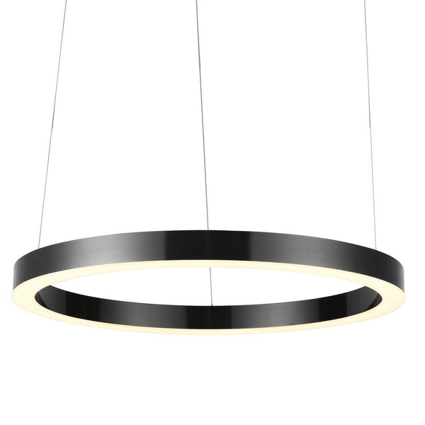 Metalowy ring Circle ST-8848-80 black Step LED 80W 3000K podwieszany tytanowy