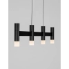Wisząca lampa do jadalni CORVETA LE45427 LED 17W 3000K czarna