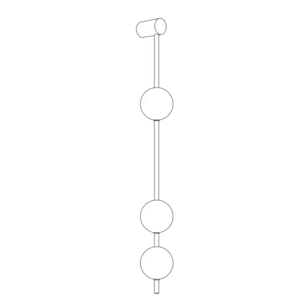 Kulisty kinkiet ścienny BERRY ST-DL-8541 WALL LED 18W 3000K kule białe