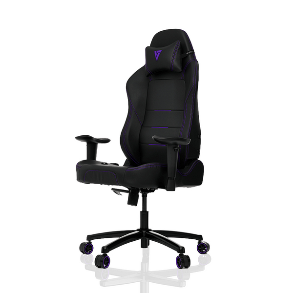 Obrotowy fotel ergonomiczny P-line czarny fioletowy