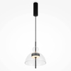 Lampa wisząca Bangkok MOD185PL-L6B3K1 LED 12W 3000K czarny przezroczysty