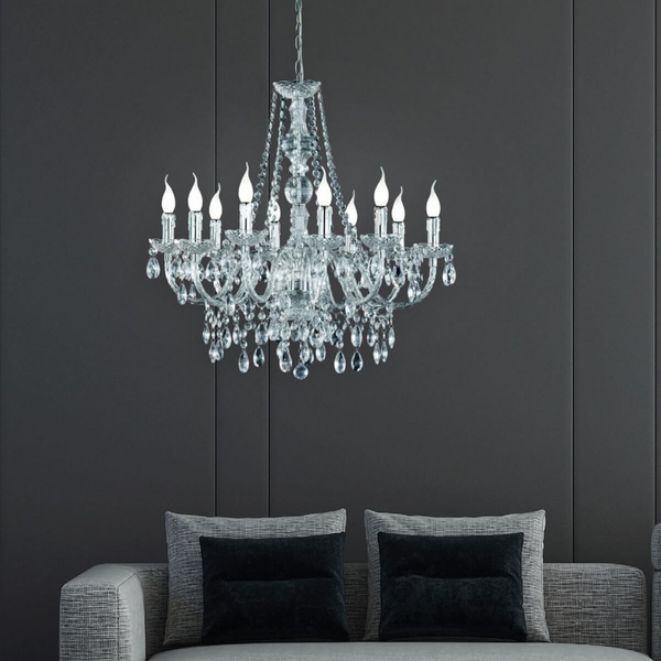 Wisząca lampa świecznikowa Luster R1170-00 RL Light cystals transparentna