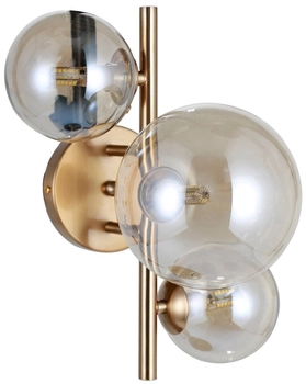 Jadalniany kinkiet ścienny Canello WL-406007-3-HBR kule balls mosiężny