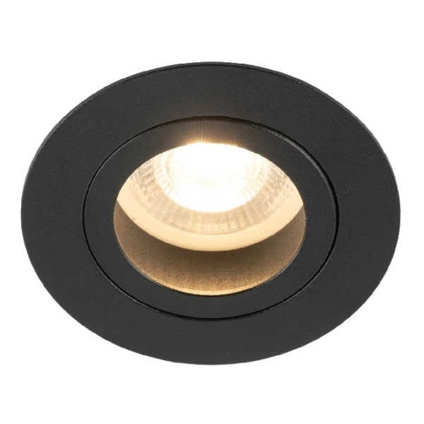 Oczko sufitowe lampa Aura 10571 okrągła regulowana czarny