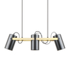 Lampa zwisowa potrójna Resi A8162-3A Zumaline tuby regulowane czarne złote