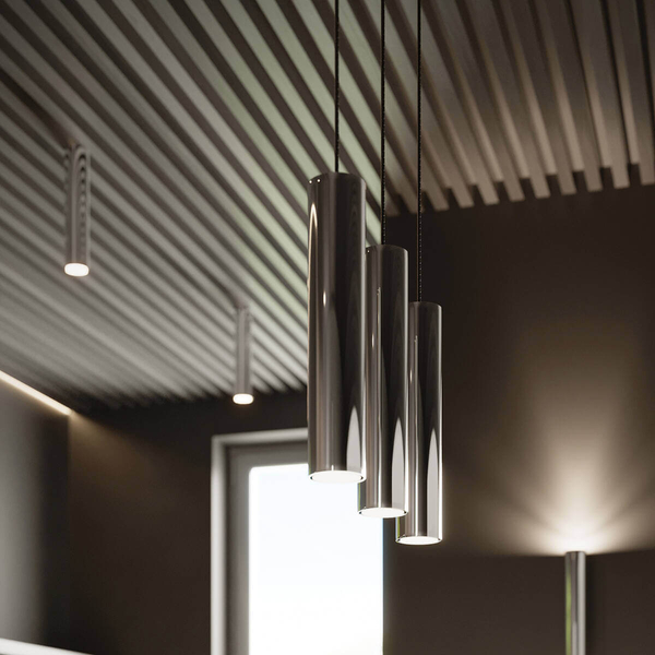 Lampa zwis Lagos SL.1204 Sollux rurka do sypialni pojedyncza chrom