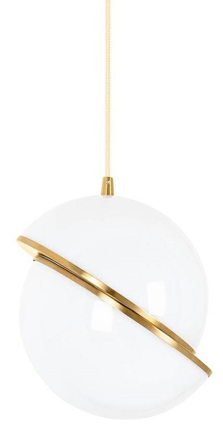 Lampa wisząca Globe MSE010100238 dwie półkule białe złote