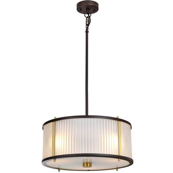 Żyrandol LAMPA wisząca Corona DL-CORONA-3P-BAB Elstead okrągła OPRAWA klasyczny zwis mosiądz brąz