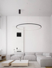 Metalowy żyrandol TOLUCA LE42782 do pokoju LED 58W 3000K czarny