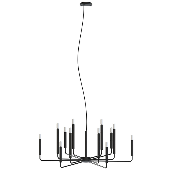 Salonowa lampa zwisowa Orto 11462 tuby metalowe nad stół czarne