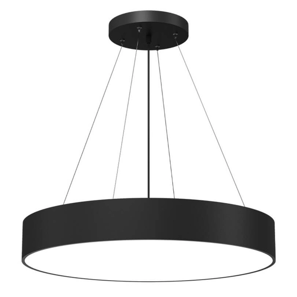 Okrągła zwisająca lampa Sengo 5210 ring circle koło do sypialni czarna