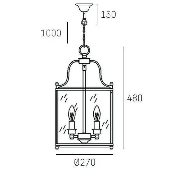 Industrialna LAMPA wisząca NEW YORK P04882AU Cosmolight szklany zwis na łańcuchu złoty