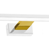 Metalowy kinkiet ledowy Shine nad lustro LED 13,8W 4000K biały złoty