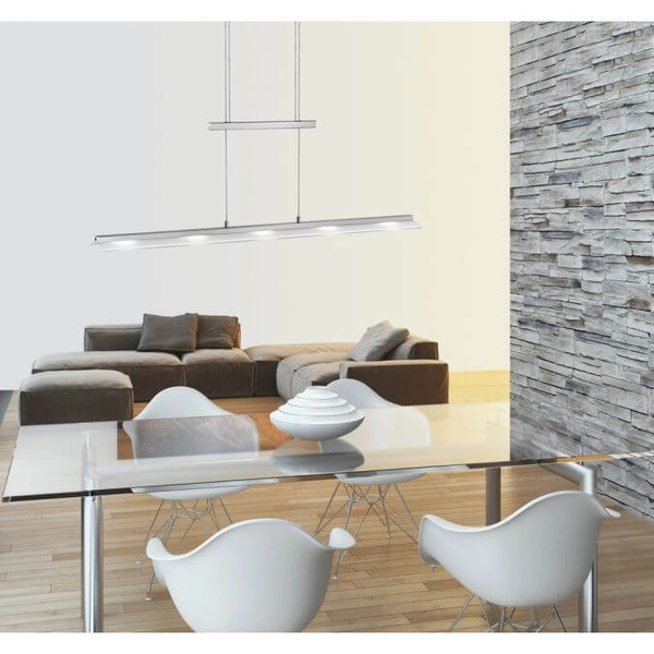 Lampa wisząca NELE 15880-55 LED 26W 2700-5000K listwa srebrny