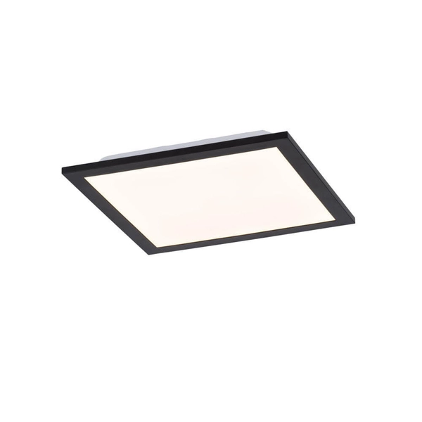 Natynkowa lampa sufitowa Flat LED 6W 3000K czarny plafon do jadalni