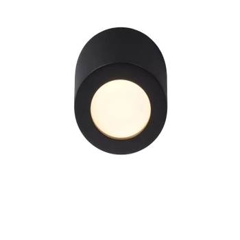 Lampka okrągła przysufitowa BRICE-LED 28116/11/30 Lucide LED 8W 3000K IP44 czarny