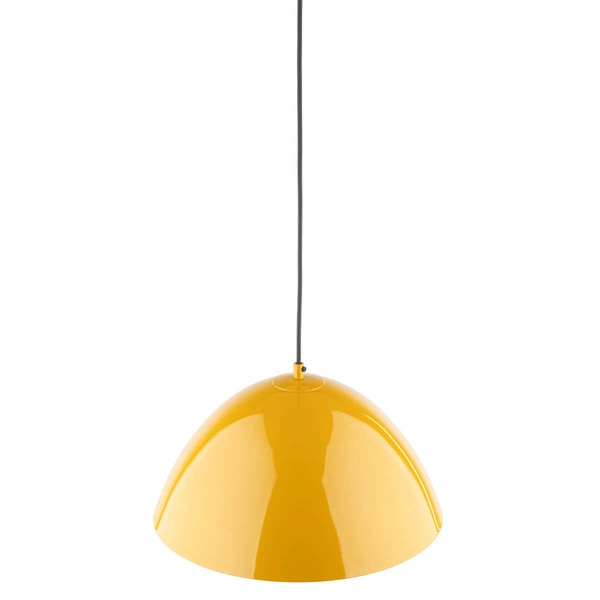 Lampa wisząca nad stół do kuchni Faro 10263 zwis kopuła żółta