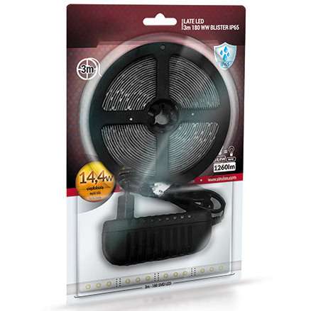 Taśma LED IDEUS 03034 14,4W 1260lm 3000K biała ciepła IP65 pasek 3 metry