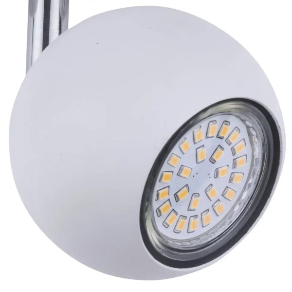 Szynowy reflektor 1-fazowy 1070 Zumaline kula ball biała