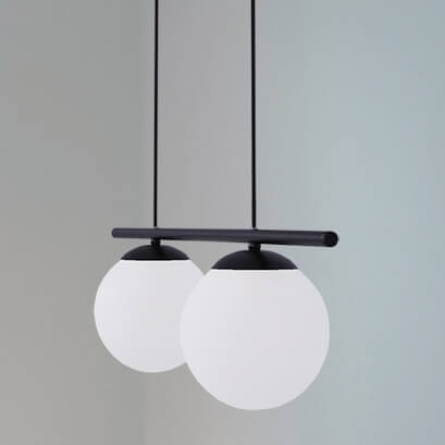 Wisząca lampa Arton K-4965 loftowa nad stół biała czarna