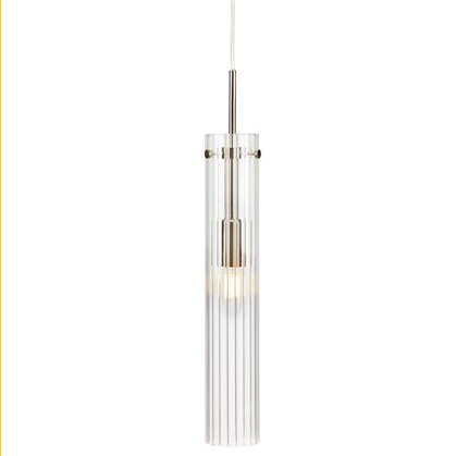 Loftowa LAMPA wisząca TUBO 108112 Markslojd szklana OPRAWA tuba zwis stal przezroczysty