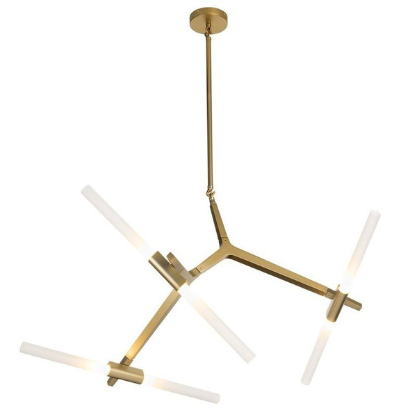 Salonowa lampa wisząca Sticks ST-1001-6 gold Step modernistyczna złota