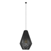 Wisząca lampa Hagata 5124 Shilo koszyk z regulacją boho bawełna szary