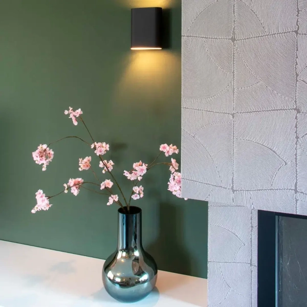 Kinkiet przyścienny OVALIS 12222/02/30 Lucide góra-dół czarny