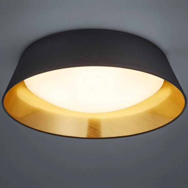 LAMPA sufitowa PONTS R62871879 RL Light abażurowa OPRAWA plafon LED 18W 3000K okrągły czarny