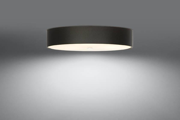 LAMPA plafon SL.0810 abażurowa OPRAWA okrągła sufitowa czarna