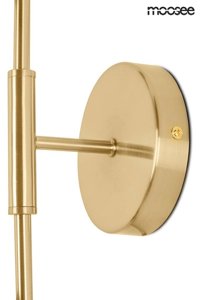 Szklana lampa ścienna Lucca MSE010400205 kula biała złota