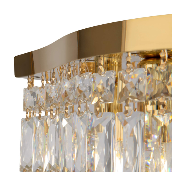 Kryształowa lampa sufitowa Diuna DIA005CL-06G złota