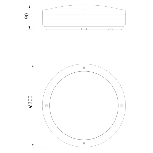 Ledowy plafon nasufitowy Kendal R62151142 RL Light 12W 3000K IP54 antracyt