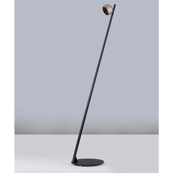 Podłogowa lampa FRONTERA LE44943 LED 6W 3000K ball czarna złota
