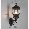 Loftowa lampa elewacyjna Elvo 206967132 do ogrodu IP23 czarna