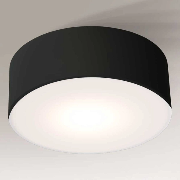 Plafon LAMPA sufitowa ZAMA 8408 Shilo okrągła OPRAWA plafoniera LED 4,3W 4000K natynkowa czarna